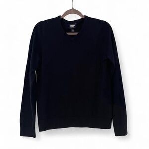 Lands' End Women's Dark Navy V-Neck Sweater